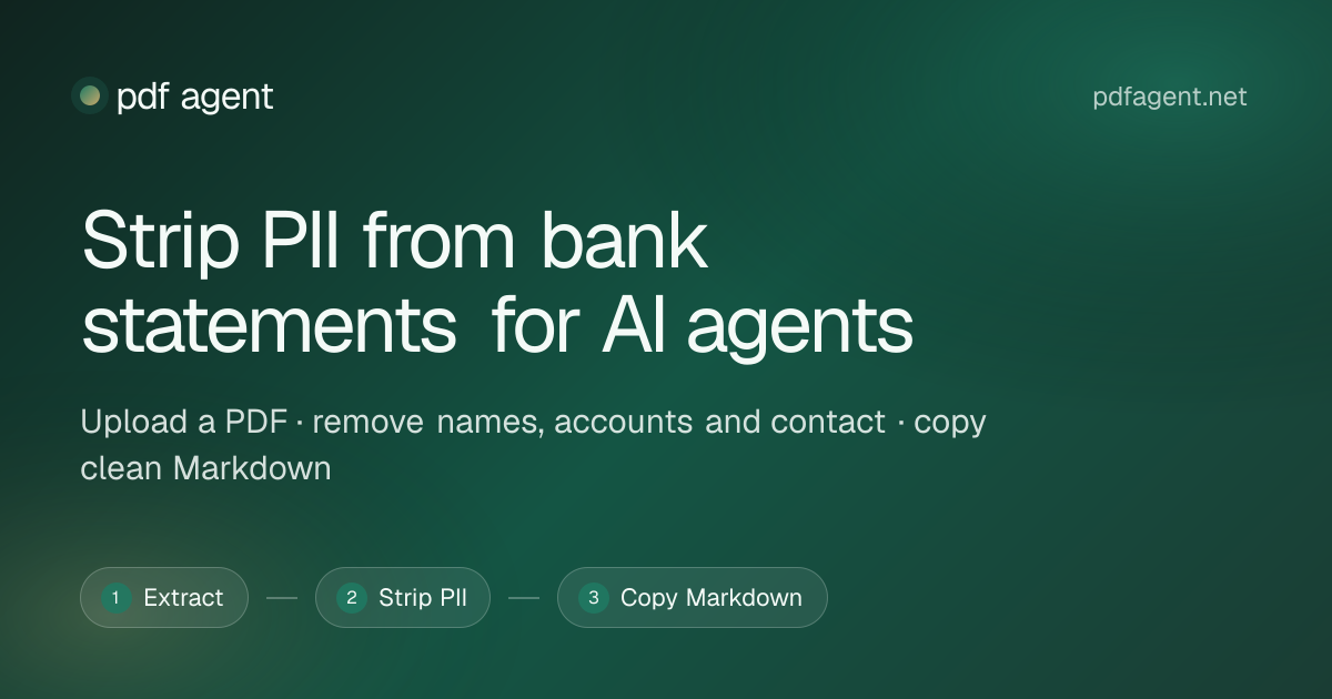 I built a PII pdf parser for your agent